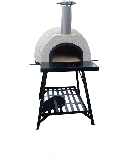 Pizzaoven Amalfi AD70 Black Front JO stand