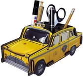 Pennenhouder pennenbakje gele New York taxi thema cadeaus vervoer