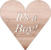 It's a Boy! Hart van Hout met koord | Charl's Toys