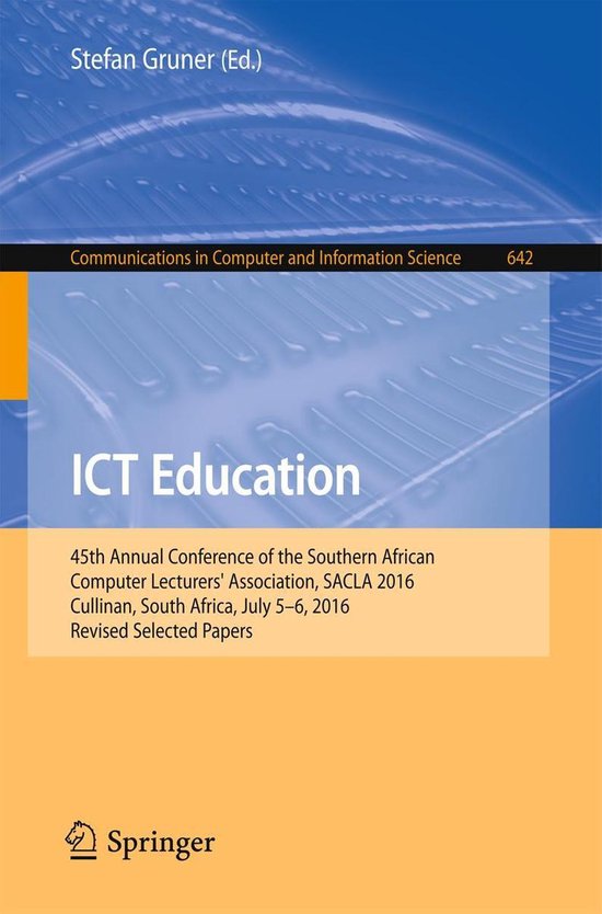 Springer Nature Proceedings Computer Science - ICT Education - cover