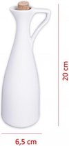 Porcelain 300ml Oil Balsamic Vinegar Dressing Decanter Dispenser Pourer Bottle (Single)