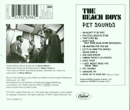 The Beach Boys Pet Sounds - CD Mono Version uit 2000 | bol