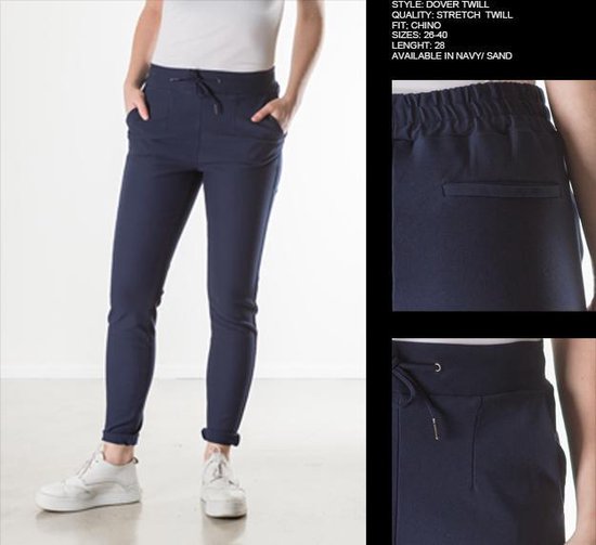 New Star dames chino broek Dover navy - maat 31