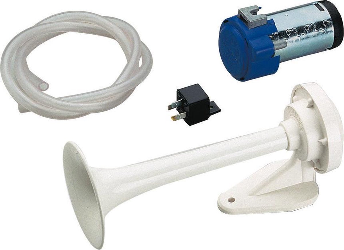 Marco TC1/P witte  ABS Scheepshoorn 12 Volt 250 mm