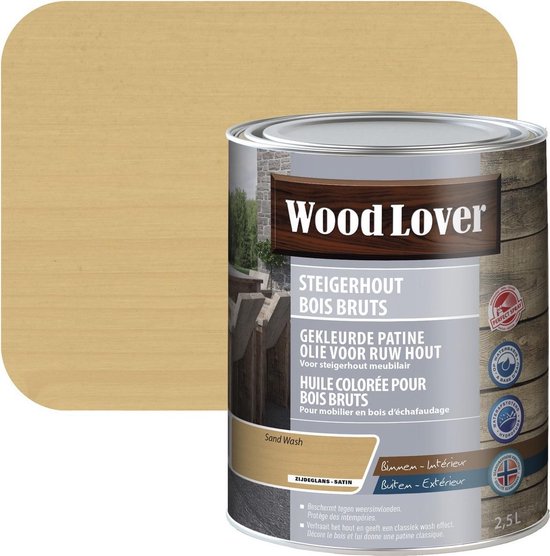 Woodlover Steigerhout - 2.5L - Sand wash