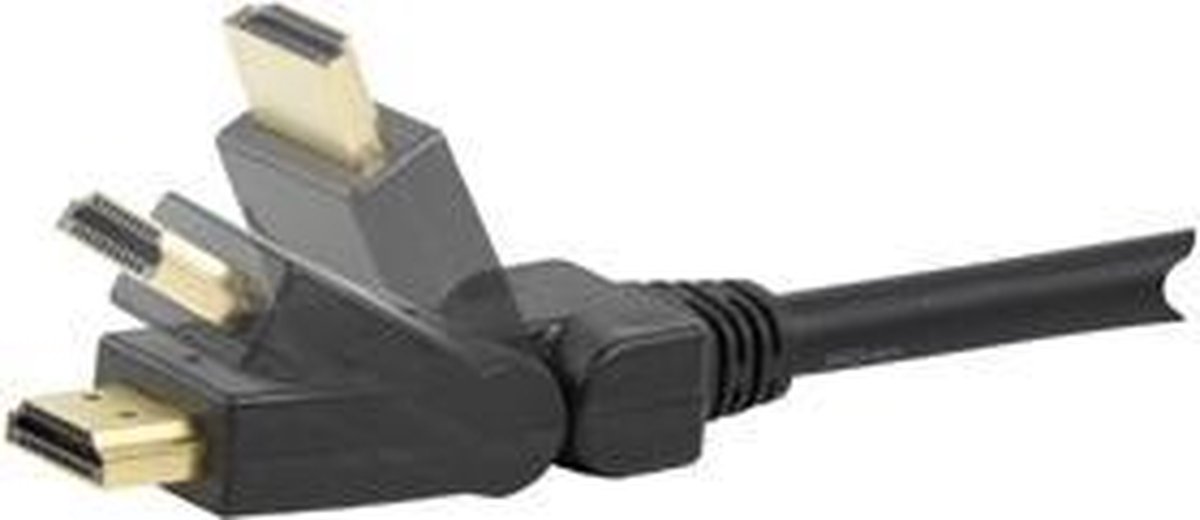 Hdmi 1.3 Kabel Met Swivel Connectoren, 2.5m