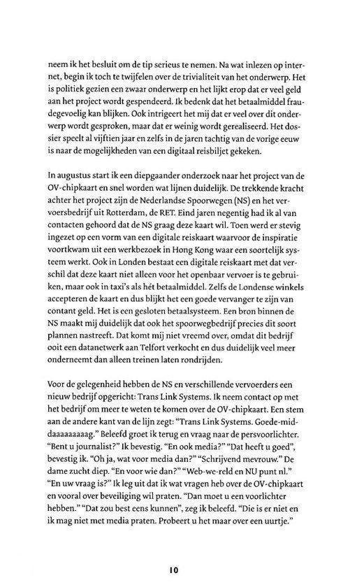 Een pagina met tekst uit een boek. Rechtsboven staat "10".