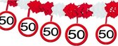 Verkeersbord feestslingers 50 jaar - 4 meter - feestartikelen versiering 50 jaar
