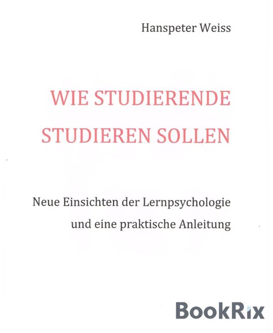 Wie Studierende studieren sollen - cover