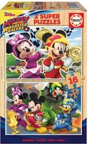 Puzzel Mickey and the Roadster Racers Educa (16 pcs)