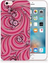 Bumper Hoesje Geschikt voor iPhone 6s Swirl Pink
