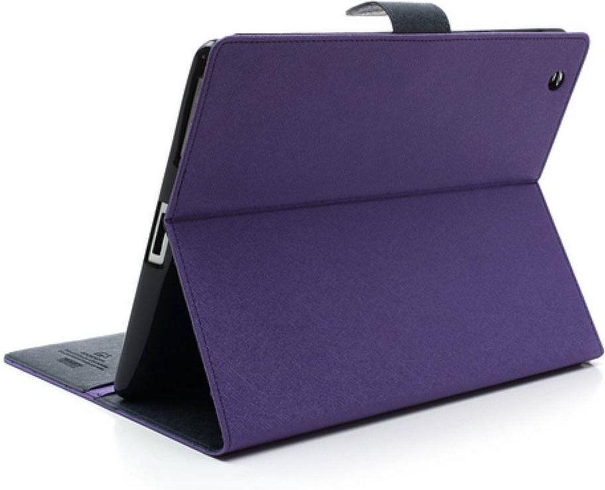 Mercury Goospery PU Lederen Wallet Hoes voor iPad 2/3/4 - Blauw - Paars
