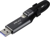DUO LINK IOS USB 3.0 OTG - CLE USB 3.0 / LIGHTNING - 64GO - GRIS/NOIR