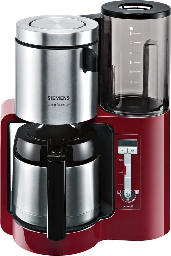 Siemens AromaSensePlus TC86504 - Koffiezetapparaat - Rood | bol.com