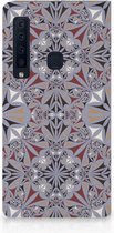 Geschikt voor Samsung Galaxy A9 (2018) Standcase Hoesje Design Flower Tiles