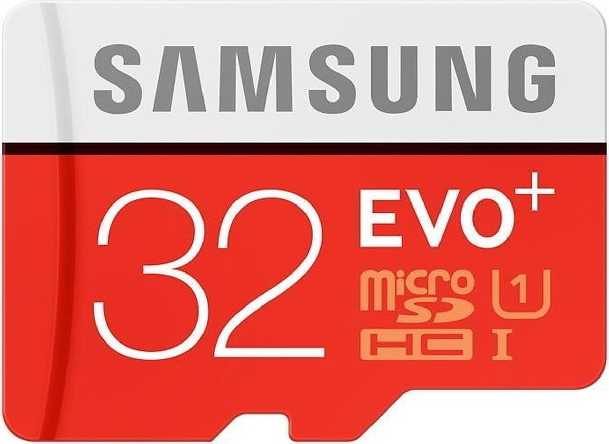 Samsung Evo+ 32GB Micro SDHC class 10 - met adapter