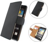TCC Luxe Hoesje Huawei Ascend Y320 Book Case Flip Cover - Zwart