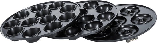 Steba CM3 - Cakemaker 3-in-1 - met 3 verwisselbare bakplaten: donut-, cupcake- en cakepopmaker - antiaanbaklaag - 800 watt van Steba — afbeelding 5