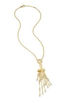 Just Cavalli halsketting Just Jazz met slang motief in goudkleurig edelstaal met kristallen