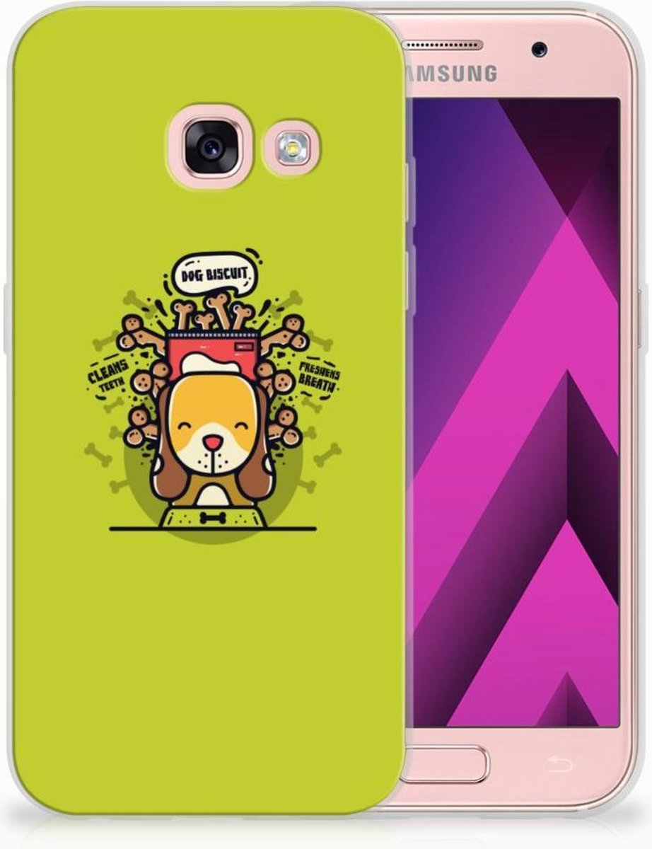 Samsung Galaxy A3 2017 Telefoonhoesje met Naam Doggy Biscuit