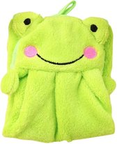 Hiden | Zachte Baby/Kinder handdoek - Kikker - Badkamer | Groen