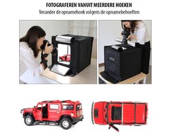 Puluz Professionele Foto Studio Box met LED verlichting 40 x 40 x 40 cm - Inclusief LED verlichting en 6 kleuren achtergronden