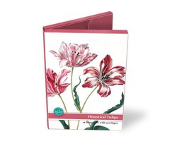 Kaartenmapjes, set van 10 dubbele kaarten, Historische tulpen