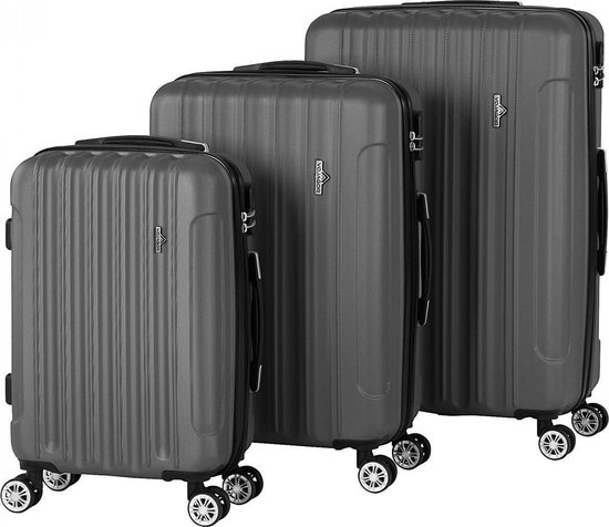 3-serie reiskoffer harde draagtas koffer bijtindicator 10... | bol.com