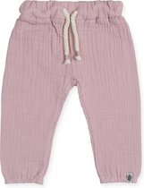 Jollein Meisjes Broek - Cotton wrinkled pink - Maat 50/56