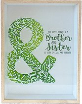 Wonderful Deco decoratie venster "Brother & Sister"