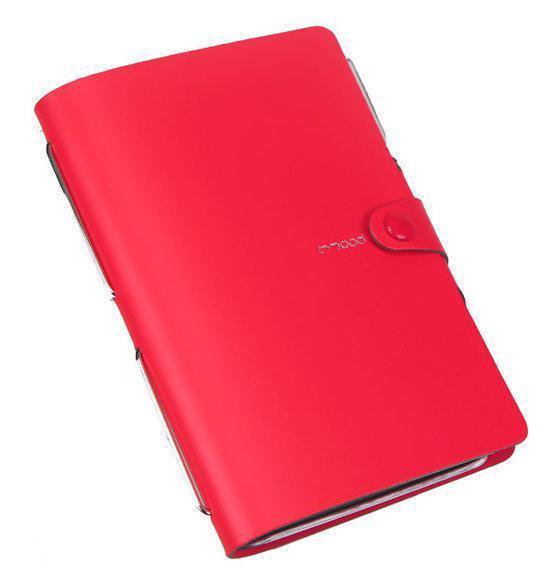 leerboek koper Bowling MOOD hervulbaar notitieboek 11x17cm Rood | bol.com
