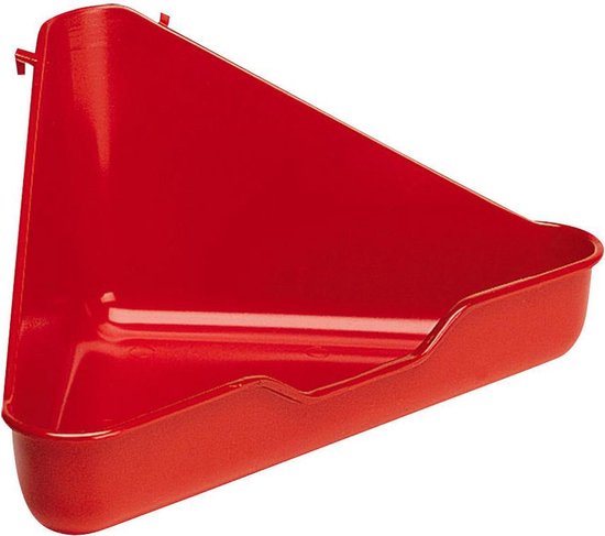 Foto: Ferplast hoektoilet fretten l 370 dierenverblijf 27x27x17 cm assorti