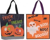 Halloween - Halloween trick or treat tas voor snoep - Snoepjes ophalen met Halloween  oranje