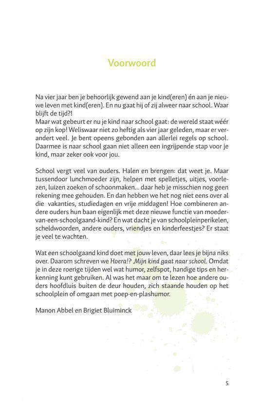 Hoera?! Mijn kind gaat naar school