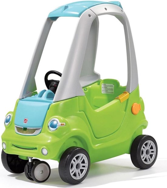 Step2 Loopauto met zwenkwiel groen en grijs 845100