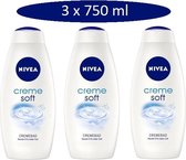 NIVEA Crème Soft badcrème - 3 x 750 ml - Voordeelverpakking