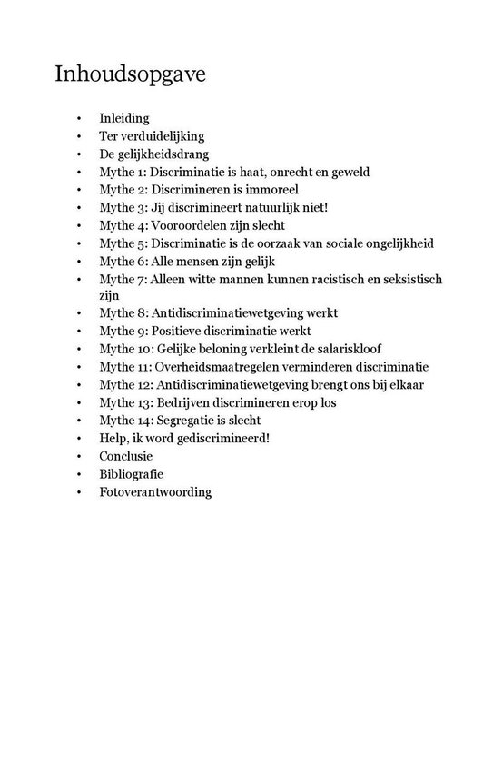 de Discriminatiemythe