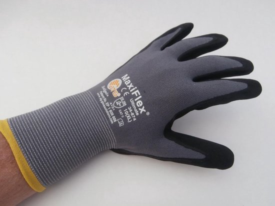 Werkhandschoen ATG Maxiflex Ultimate Nitrile handpalm gecoat 34-874 , 12  paar , mt 10 | bol.com