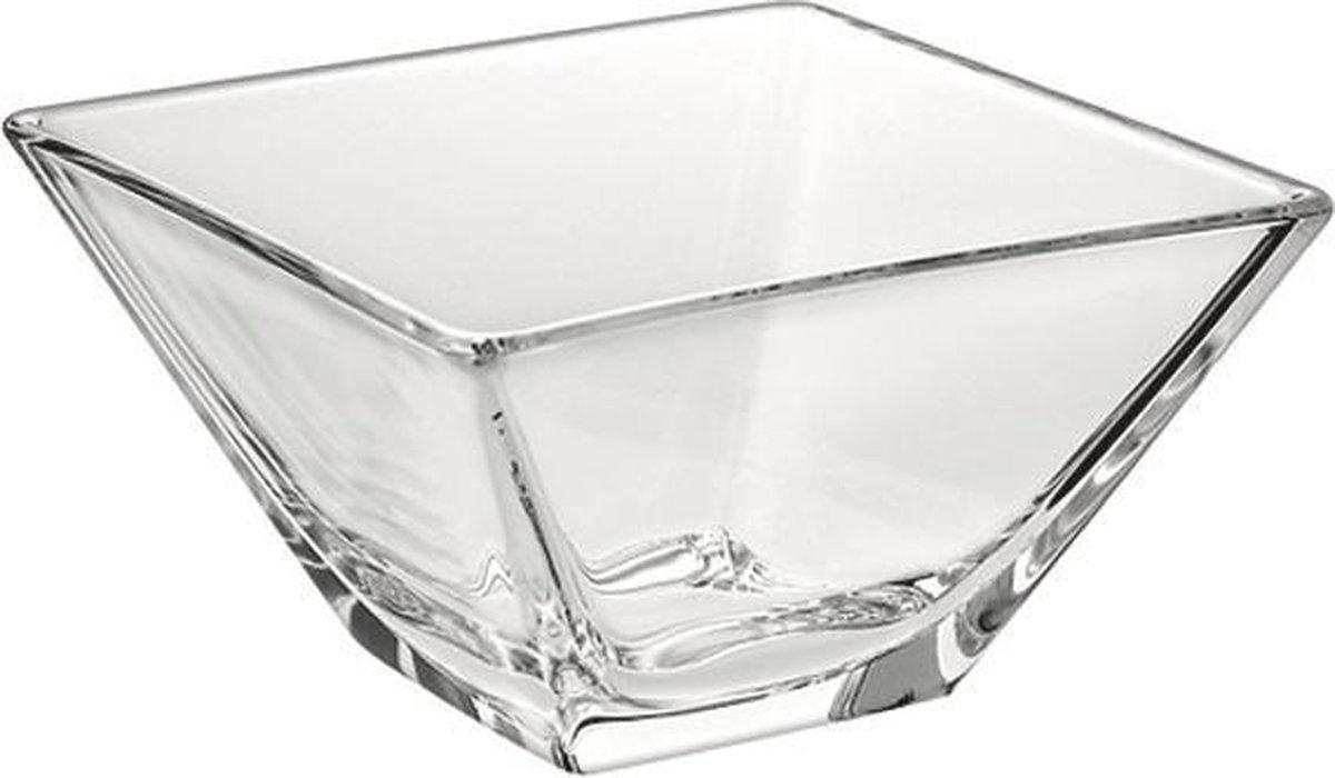 Schaaltje glas vierkant 10cm