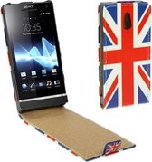 Sony Xperia P hoesje - CaseBoutique - Engelse Vlag - Kunstleer