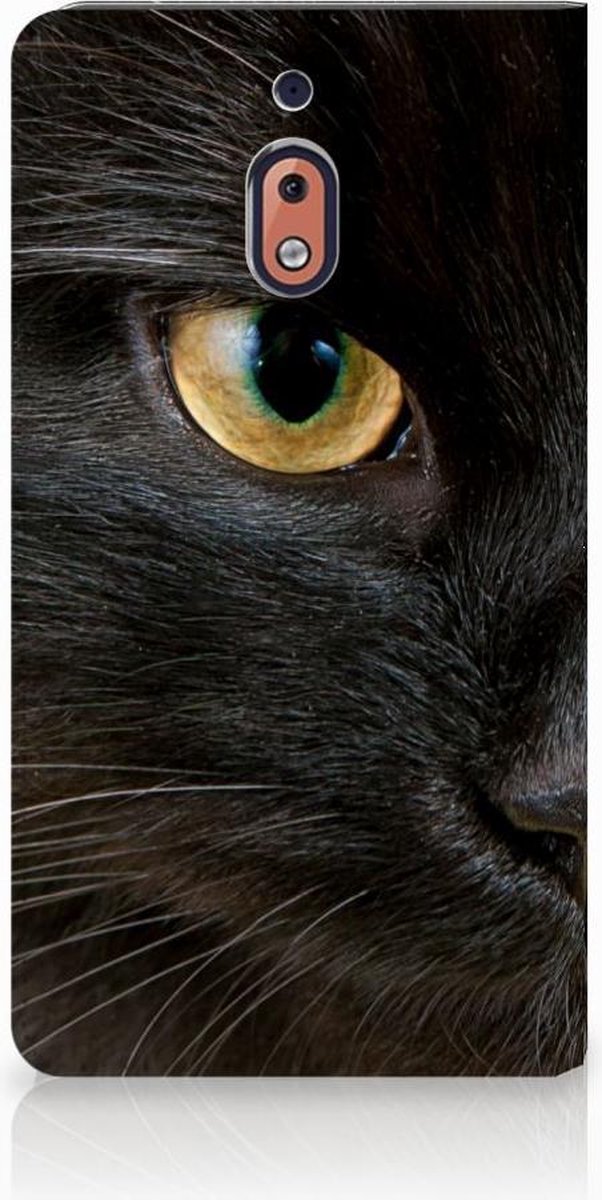 Nokia 2.1 2018 Hoesje maken Zwarte Kat