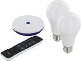 DiO Smart Home Kit met DiO Home+ Hub (DIOHUB) - 2 DiO smartlampen - DiO Afstandsbediening met 3 kanalen