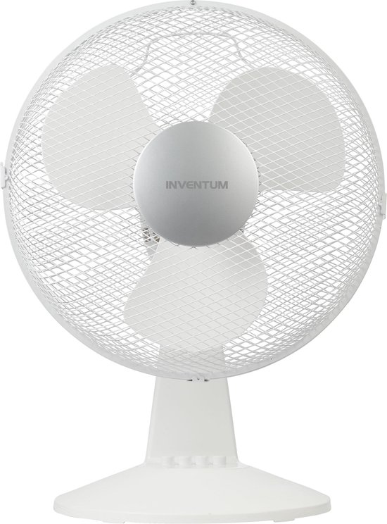 Inventum VTM301W - Tafelventilator - 3 snelheden - Ø 30 cm - 80° oscillatie - Kantelbaar - Wit