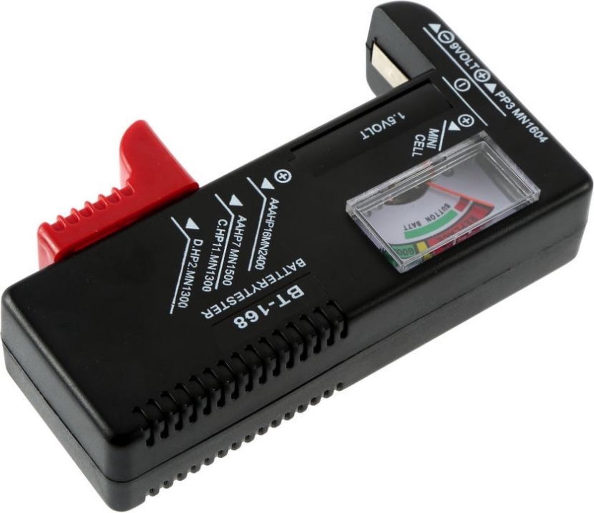 buis Hectare Tulpen Analoge Batterijtester - Batterij Tester - Met Accu-indicator -  Batterijmeter... | bol.com