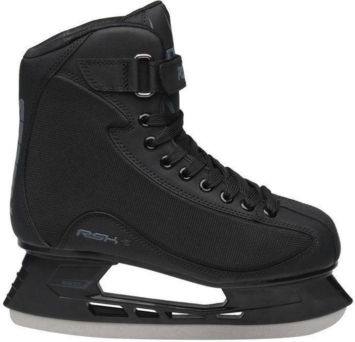 Roces – RSK 2 – IJshockeyschaatsen – Schaatsen Heren – Zwart – Stevige Constructie & RVS IJzer – Maat EU 44