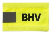Armband met opdruk "BHV"geel reflecterend
