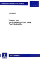Studien zum musikpädagogischen Werk Paul Hindemiths