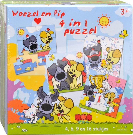opstelling Nieuwe betekenis Gedrag Woezel en Pip 4 in 1 puzzle | 8716473410018 | Boeken | bol.com
