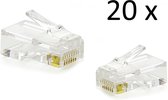 20 RJ45 CAT5E / CAT6 Plugs, connector stekker - UTP, Ethernet, Internet plug