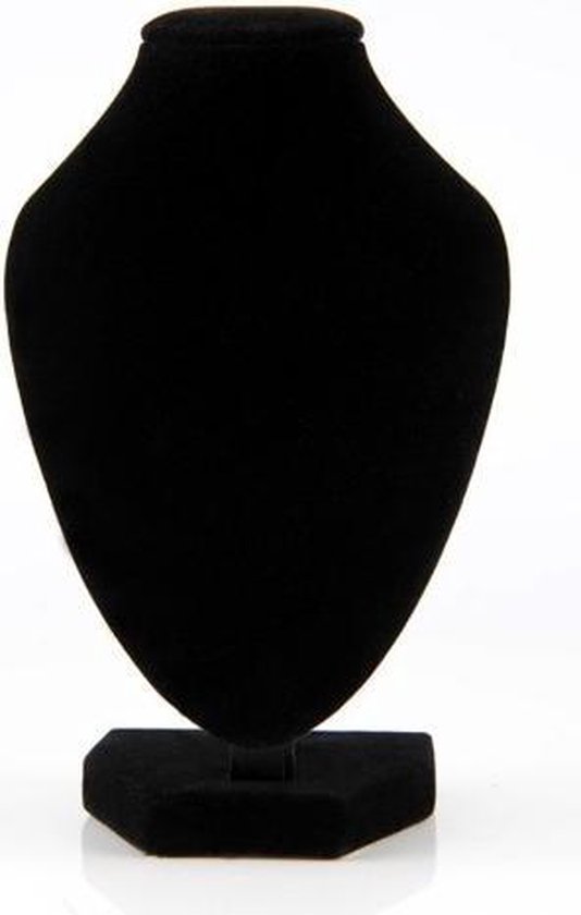 Juwelen display - hals voor het presenteren van kettingen - zwart